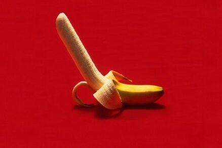 the banana symbolizes an enlarged penis through exercise